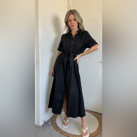 Aritzia Wilfred Eleta Linen Maxi Dress - Picture 4 of 16